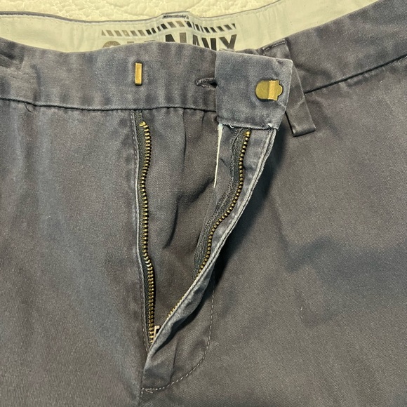 Men's Washed Navy/Gray Chino Pants~ - Picture 6 of 9